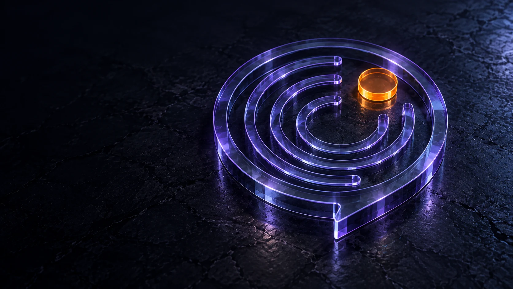 Editorial illustration of connected rings representing messages and the movement of content