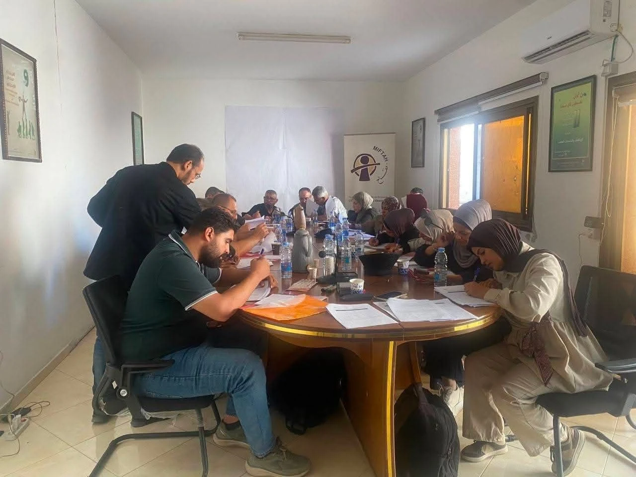 A work session from the journalists' digital security training album, illustrating training and knowledge transfer